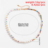 Imitation Boho Colorful Handmade Pearl Necklace for Men
