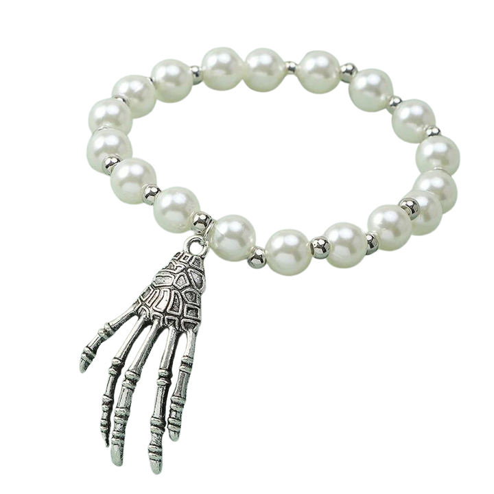Ghost Claw Pearl Bracelet with Pendant