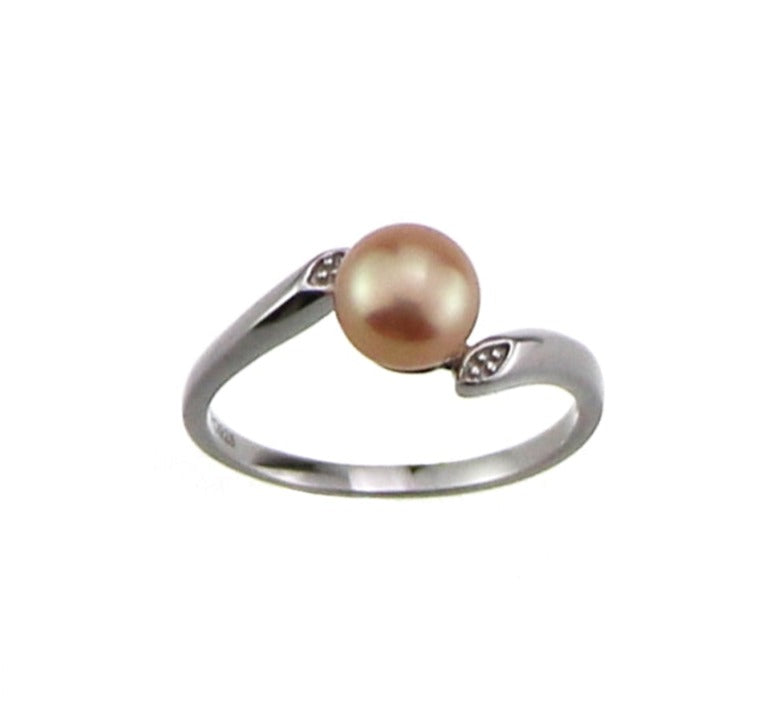 AAA Sterling Silver Pearl Ring