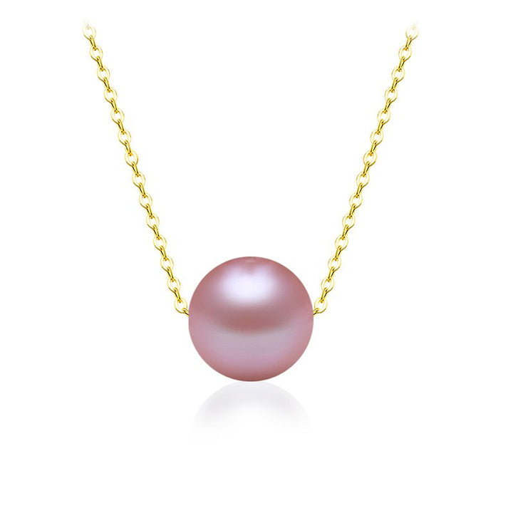 18K Gold Pendant Pearl Necklace
