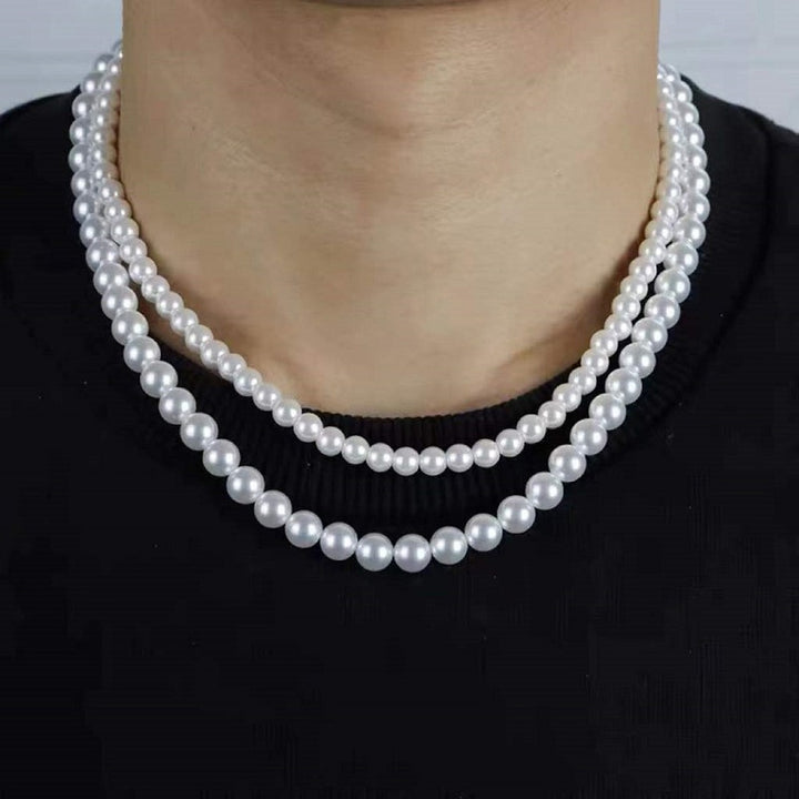 Handmade Pearl Necklace for Men