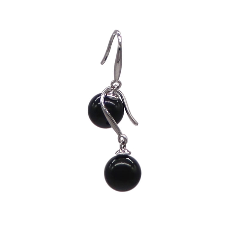 Cultured Pearl Earrings (White or Black)