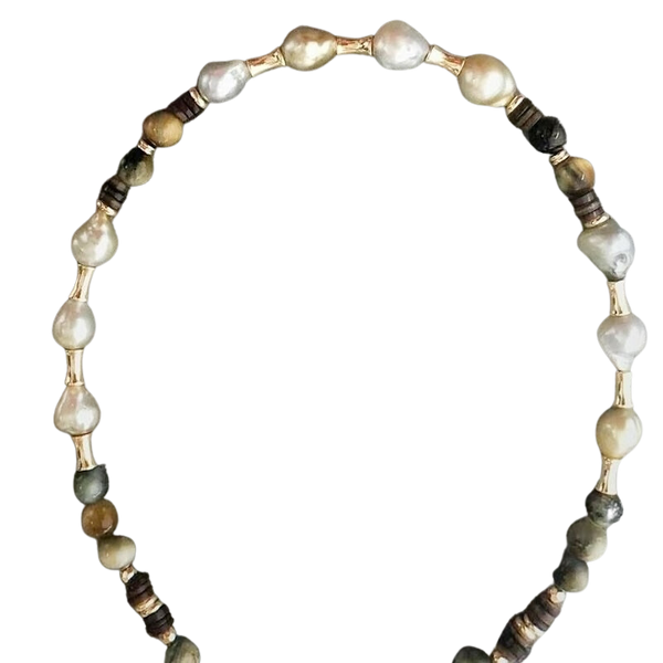 Freshwater Pearl Shell Beads Necklace